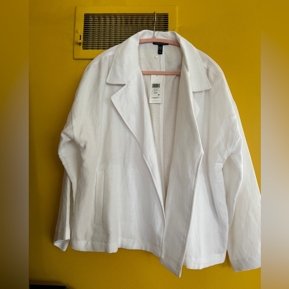 NWT Eileen Fisher Organic Linen Blend Jacket (M)